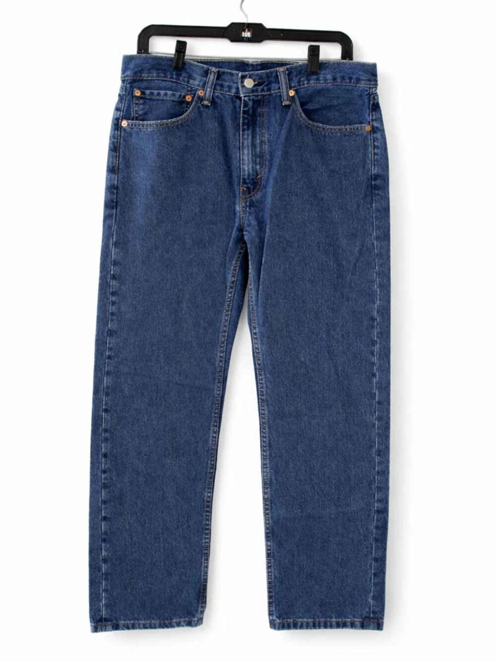 Levis Mens 34x30 Jeans 505 Regular Fit Denim Jeans Medium Wash